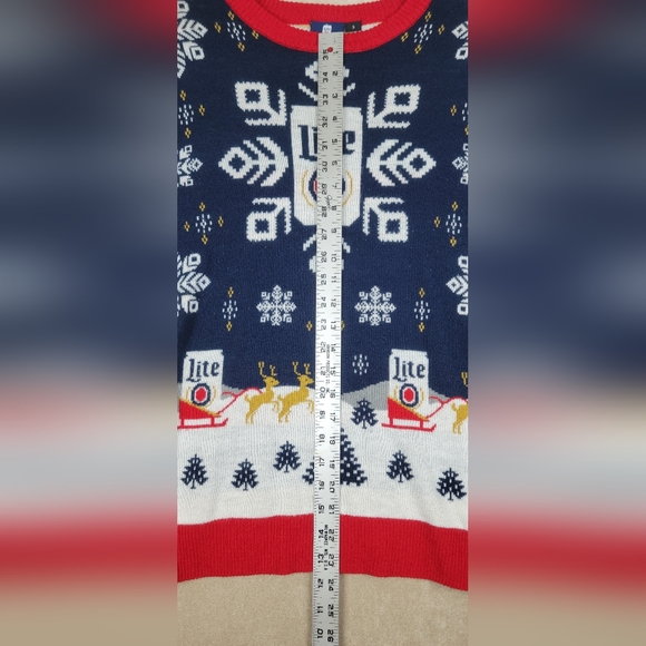Miller Light Ugly Christmas Sweater Size Small - Picture 12 of 16